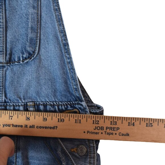 GAP Denim Shortalls Two Toned Denim Kids S Distressed Overall Retro 6-7 Y - Picture 7 of 9